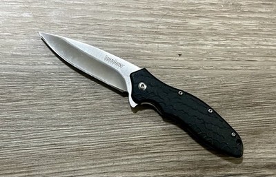 Kershaw Assisted Open 1830 Folding Pocket Knife Black NO POCKET CLIP!!