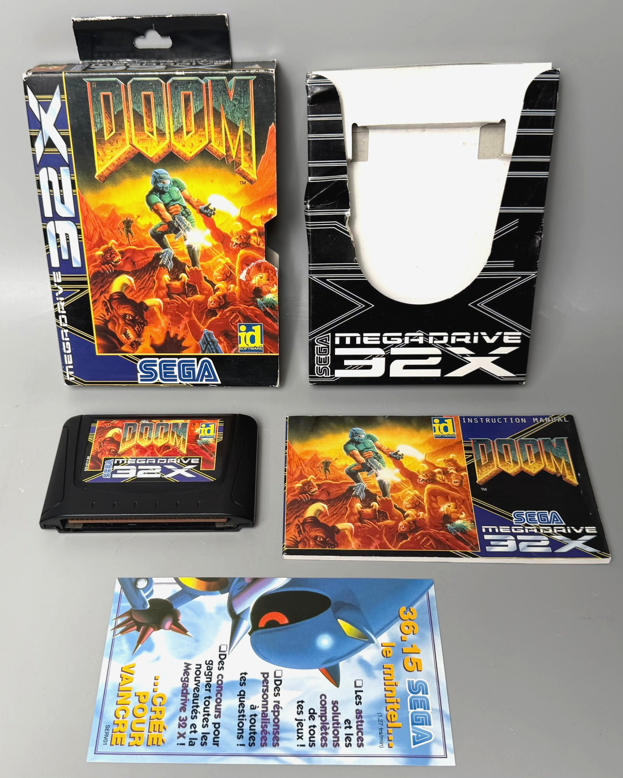 DOOM – SEGA Mega Drive 32X – Complet – Boîte + Notice + Cale