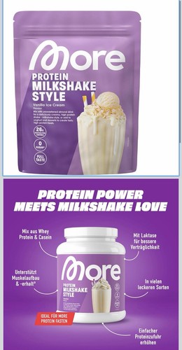 More Nutrition Protein Milkshake Style Vanilla