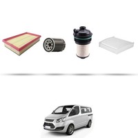 Hoffcar Wartungsset - 4 Filter FüR Ford Tourneo Custom 2.0 Ecoblue Mhev 96Kw D