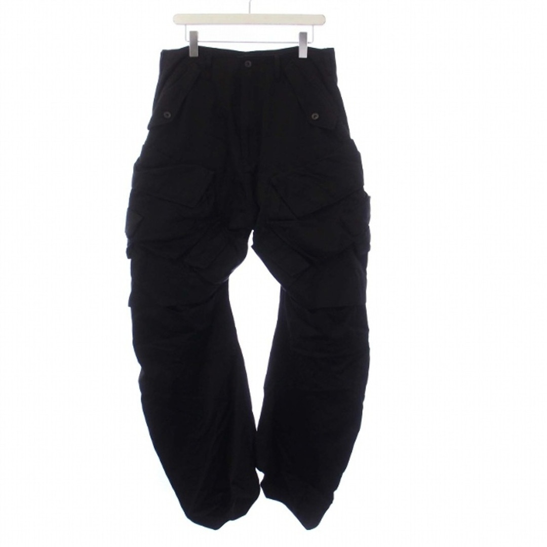 Julius 23AW EDGE SEAM GASMASK WIDE CARGO PANTS 3 L BLACK Julius 23AW EDGE SEAM GASMASK WIDE CARGO PANTS 3 L BLACK