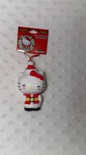 HELLO KITTY AND FRIENDS Santa Hello Kitty Decoupage Christmas Ornament. New 