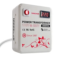 Step Up Transformer 110v to 220v, 3000W Step Up Voltage Converter 110 to 220 ...