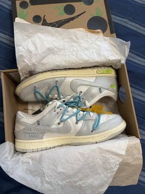 Nike Dunk Low Off-White Lot 14 of 50 Sail Neutral Grey Suede Rubber Sole