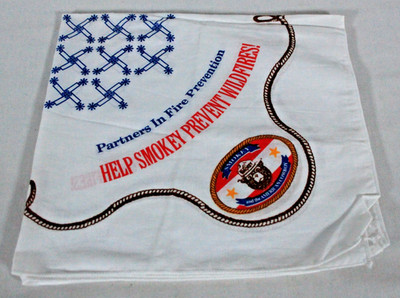 50 YEARS SMOKEY THE BEAR PRO RODEO COWBOYS HANDKERCHIEF BANDANA 21'' X 21'' NEW