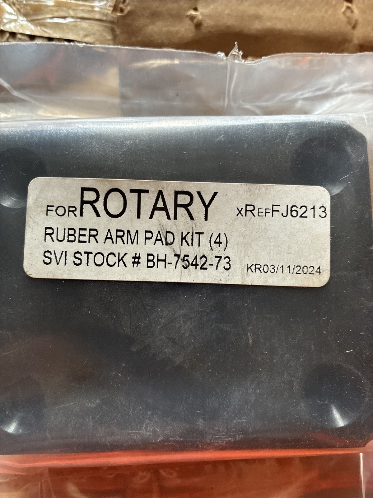 BH-7542-73 Rubber Arm Pads for Rotary Lift (Set of 4)