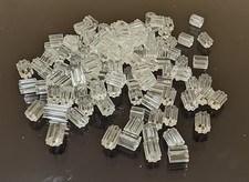120pcs 3mm Clear Rubber Plastic tube Shape Earring Stoppers Free Shipping