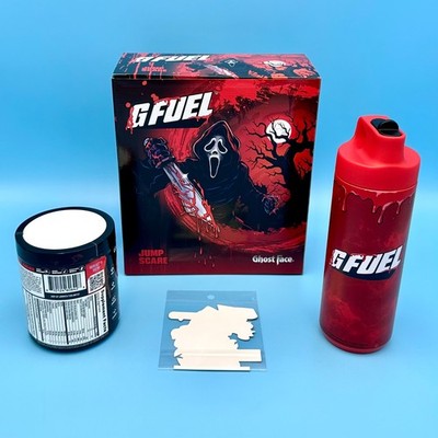 G Fuel Scream Ghost Face Jump Scare Collector's Box Tub Metal