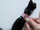 Human Hair Raw Ponytails Virgin Black Dark Brown 18in 2.5oz — photo 6