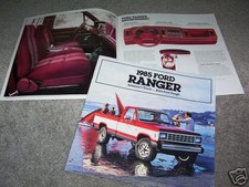 1985 Ford Ranger Pickup Truck 20 Page Brochure 85 Sales Catalog 1985 Ford Ranger Pickup Truck 20 Page Brochure 85 Sales Catalog