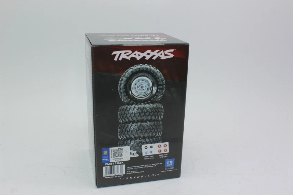 Traxxas TRX 8166 X  Reifen Chrom Felge Trail 4.6 x 1.9 Blazer TRX-4  G 500  NEU - Bild 2 von 4