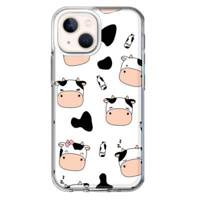 Mundaze Case for Apple iPhone 14 Plus Cover Sleepy Cows and Milk