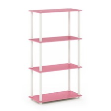 4-Shelf Freestanding Shelves Home Storage Organization Engineered Wood Durable