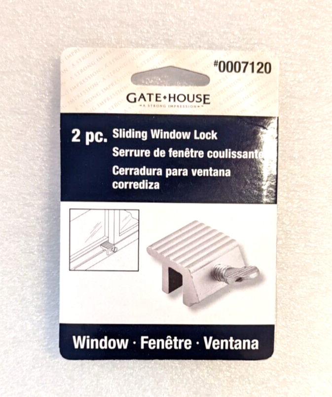 Gate House Thumbscrew Window Lock Sliding Window 0007120 Aluminum Pack