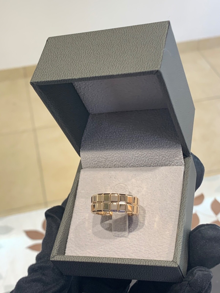 Chopard Ice Cube 18k Gold Ring | eBay