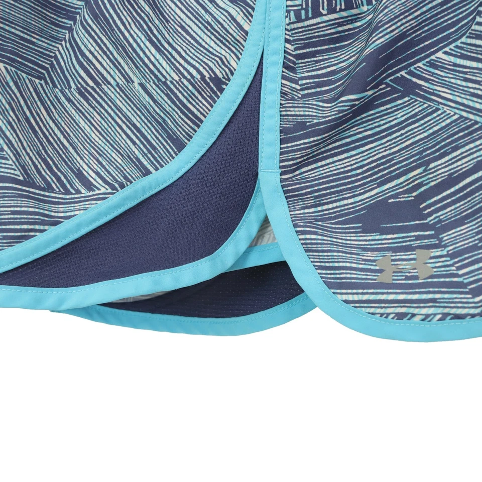 Under Armour Heat Gear Escape Shorts XS Lined Lightweight Blue Run EUC B5 - Image 4 of 4