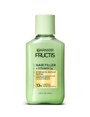 Garnier Fructis Hair Filler Strength Repair Serum Hair Treatment with Vitamin Cg