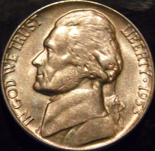 1953-P Jefferson Nickel — photo from the most recent tracked eBay sale