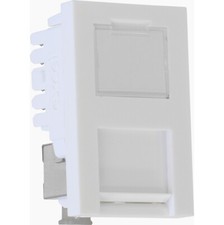Excel Cat6 6C UTP Low Profile Network Module White 100-138-12