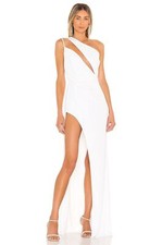 New *FLAW* Katie May X REVOLVE A Cut Above Gown in Ivory Size M MSRP $295