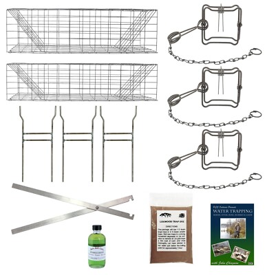 PcsOutdoors Basic Muskrat Trapping Starter Kit - Great For Water Trapping