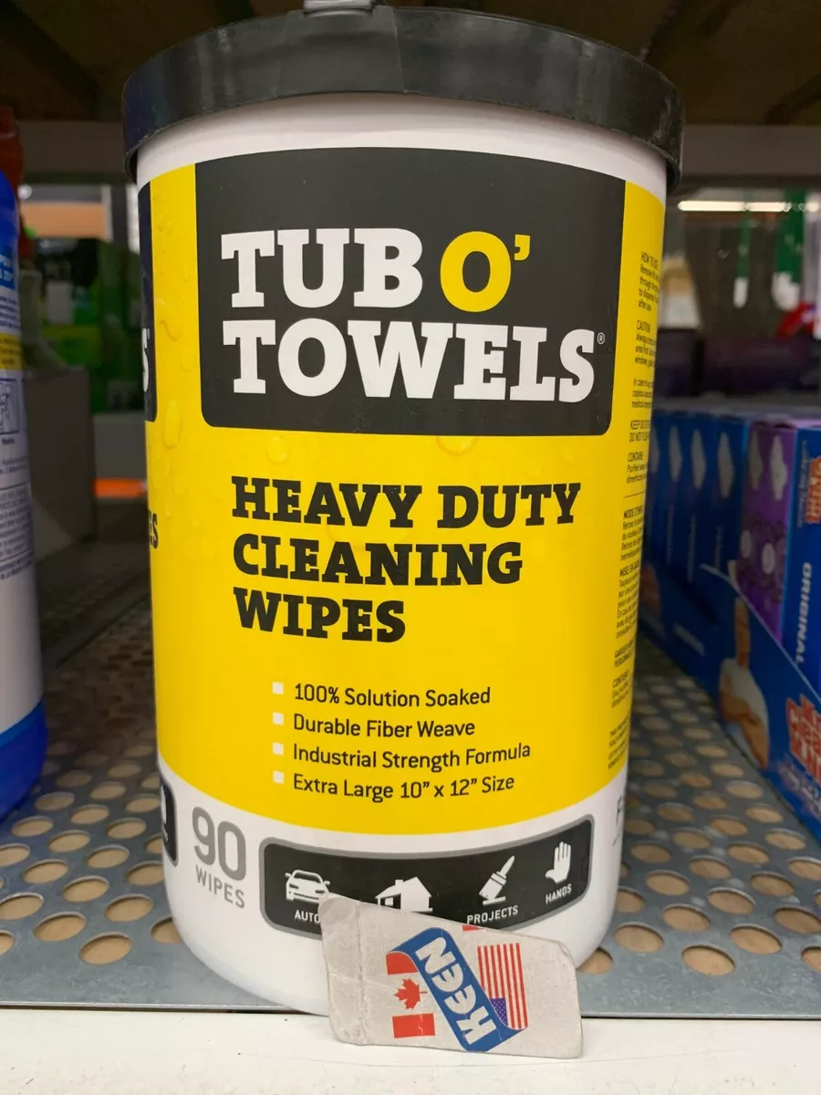 Tub CANADA O'Towels Citrus Scent Heavy-Duty Cleaning Wipes (90-Count)