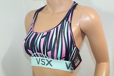 VICTORIA'S SECRET VSX Sport Player Racerback Sport Train Bra Multi Color XS NWT