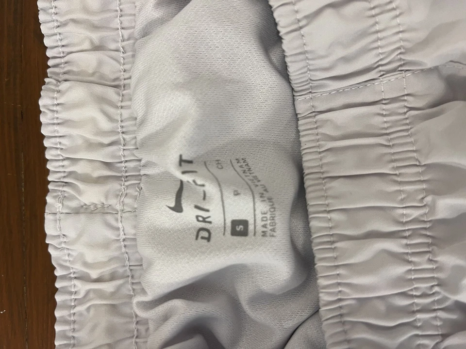 Nike Womens Dri-Fit Dry Tempo Running Shorts Size Small Gray With Yellow Accents - Image 4 of 4