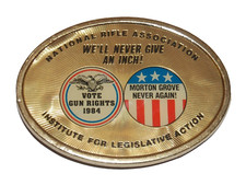 VTG NRA National Rifle Association Gun Rights 1984 Belt Buckle Very Rare