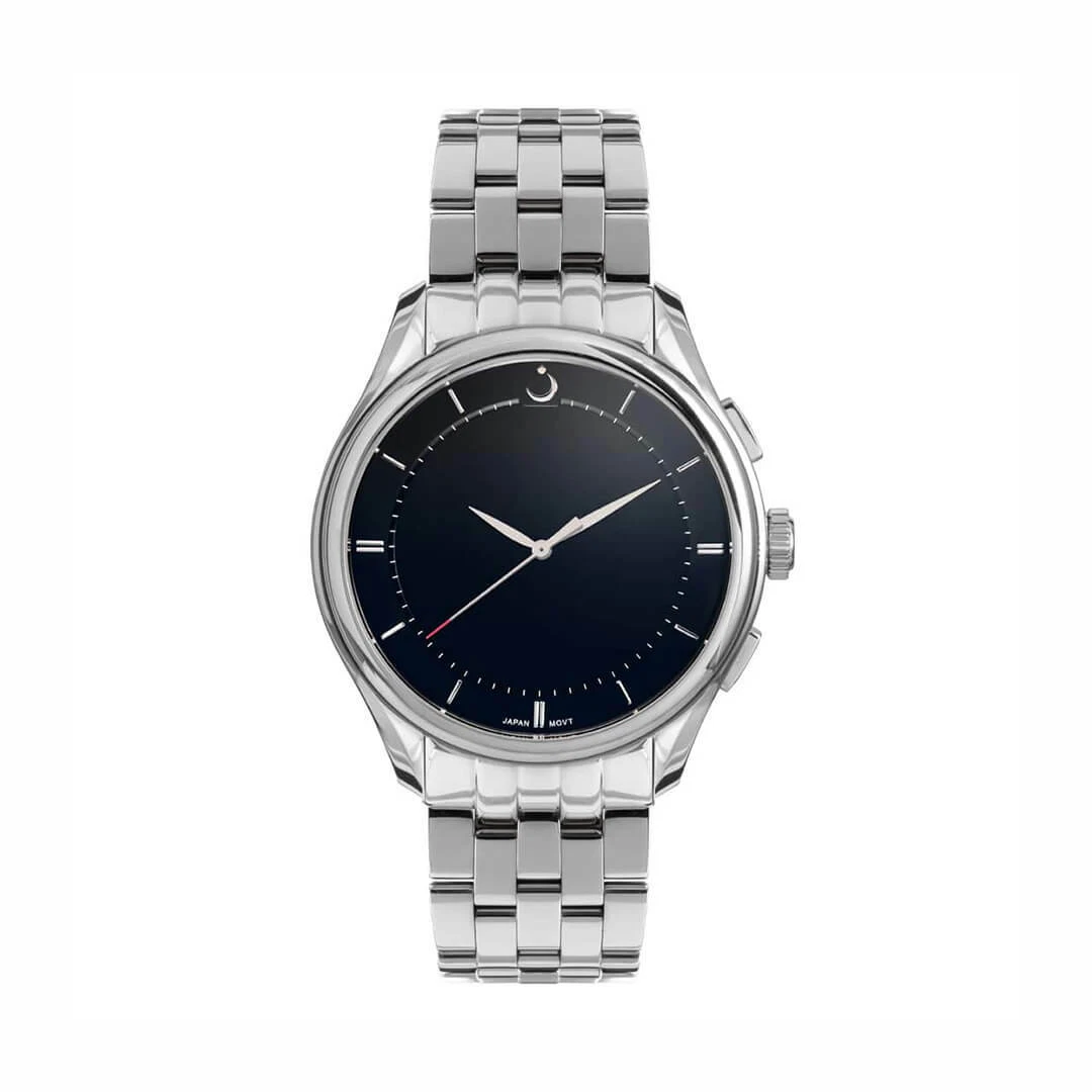 Plain silver best sale watch