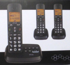 Ativa DECT 6.0 Cordless Phone System w/ Answering  Speakerphones WPS05, NIB