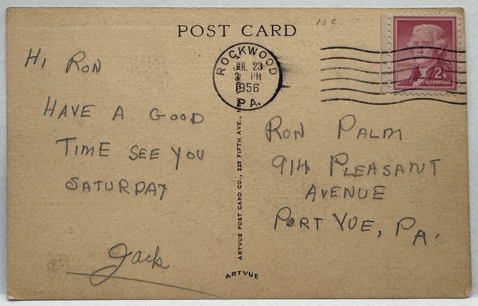 Vintage Postcard YMCA Camp Soles McKeesport Pa. Post Marked 1956 eBay