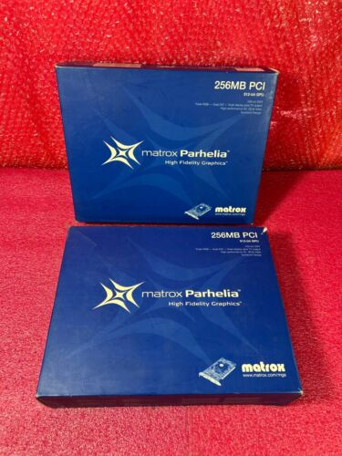 1 Pc Matrox Parhelia 256MB DDR PH-P256F SDRAM AGP 4x/8x Graphics Adapter AGP NEW - Picture 10 of 10