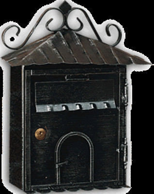 Alubox Outdoor Wrought Iron Series ''Rustic'' Mailbox