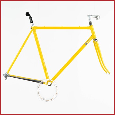 Vintage 56cm De Rosa Primato Road Bike FRAME FORK Columbus EL Steel