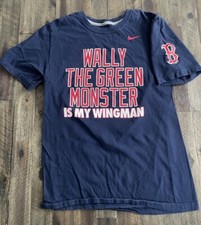 Boston Red Sox Nike Wally The Green Monster Is My Wingman T-Shirt (Small) Navy