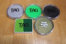 New 4 TAG and 1 Blue Squid Pro Body Art Face Paint 43