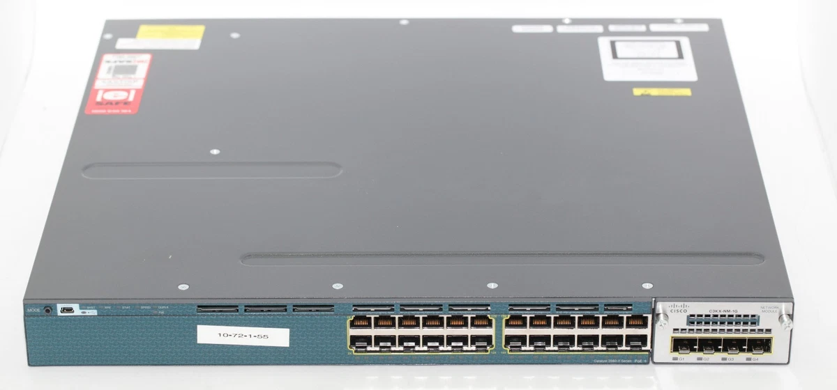 Cisco Catalyst 3560-X Ethernet Switch 24 Port Enterprise Network