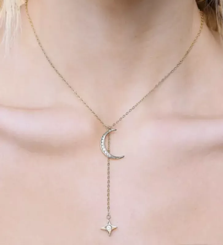 Zoe store lariat necklace