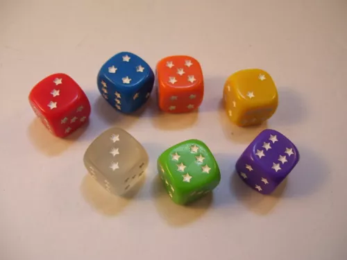 Rolling America, The Star-Spangled Game Dice Set Multi Color Replacement Parts