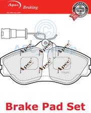 Apec Front Brake Pads Set EO Quality Replacement with Wear Indicator PAD575