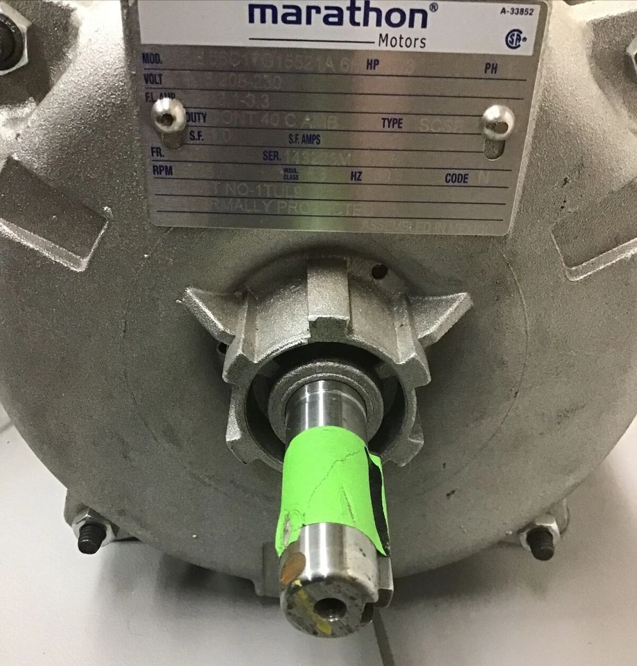 Marathon 056C17G15521A Hazardous Location Motor, 1/3 HP, 1725 RPM (F6) - Image 3 of 4