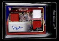 2022 Absolute Tools of the Trade 3 Swatch Spectrum Blue #13 Riley Adams Auto /75
