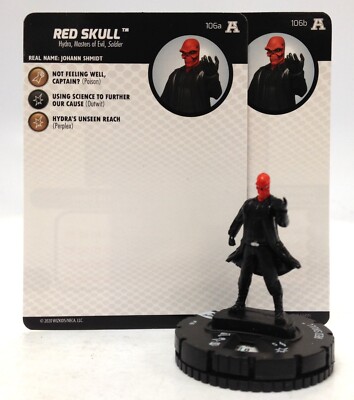Heroclix Battlegrounds: Avengers vs Masters of Evil Red Skull #106 Starter Set!