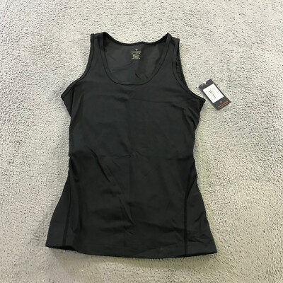 TOMMIE COPPER Tank Womens Large L Lower Back Support Tank Ladies Black A324
