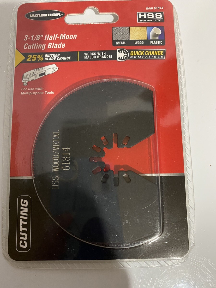 3-1/8 in. High Speed Steel Multi-Tool Half-Moon Blade 3-1/8 in. High Speed Steel Multi-Tool Half-Moon Blade
