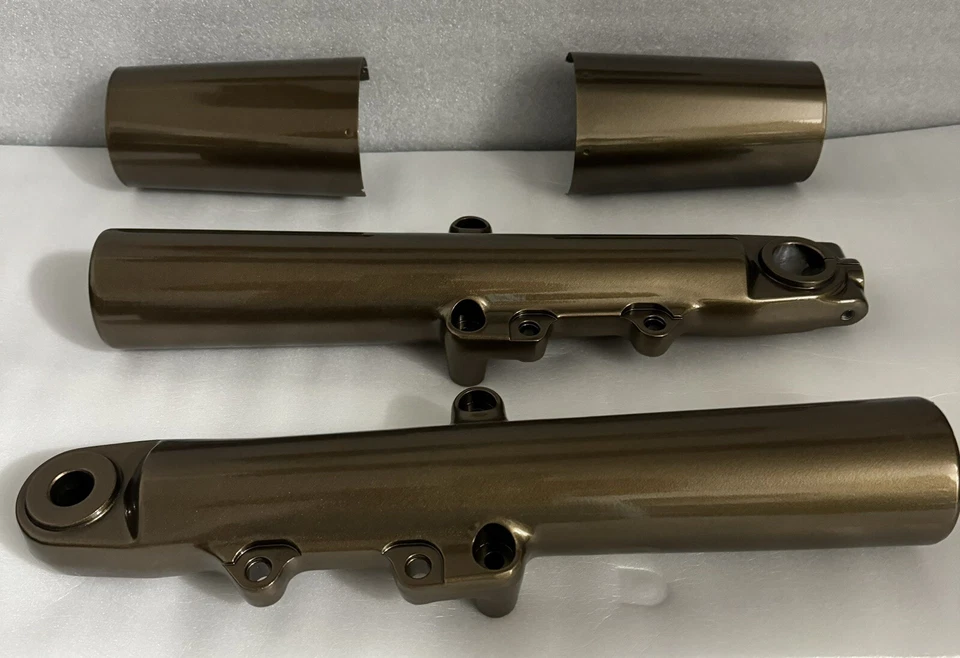 HARLEY 2014-23 BRILHO bronze garfo pernas touring street glide OEM controles deslizantes TROCA - Imagem 4 de 4