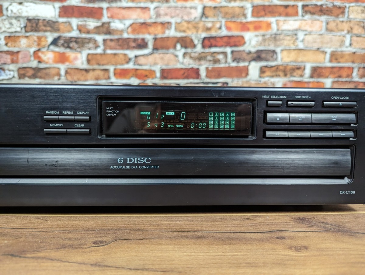 Onkyo DX-C106 6-Disc Carousel CD Changer As-Is For Parts Tray