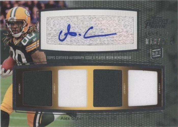 2011 Topps Prime Alex Green #PVI-AG - 1 of 2