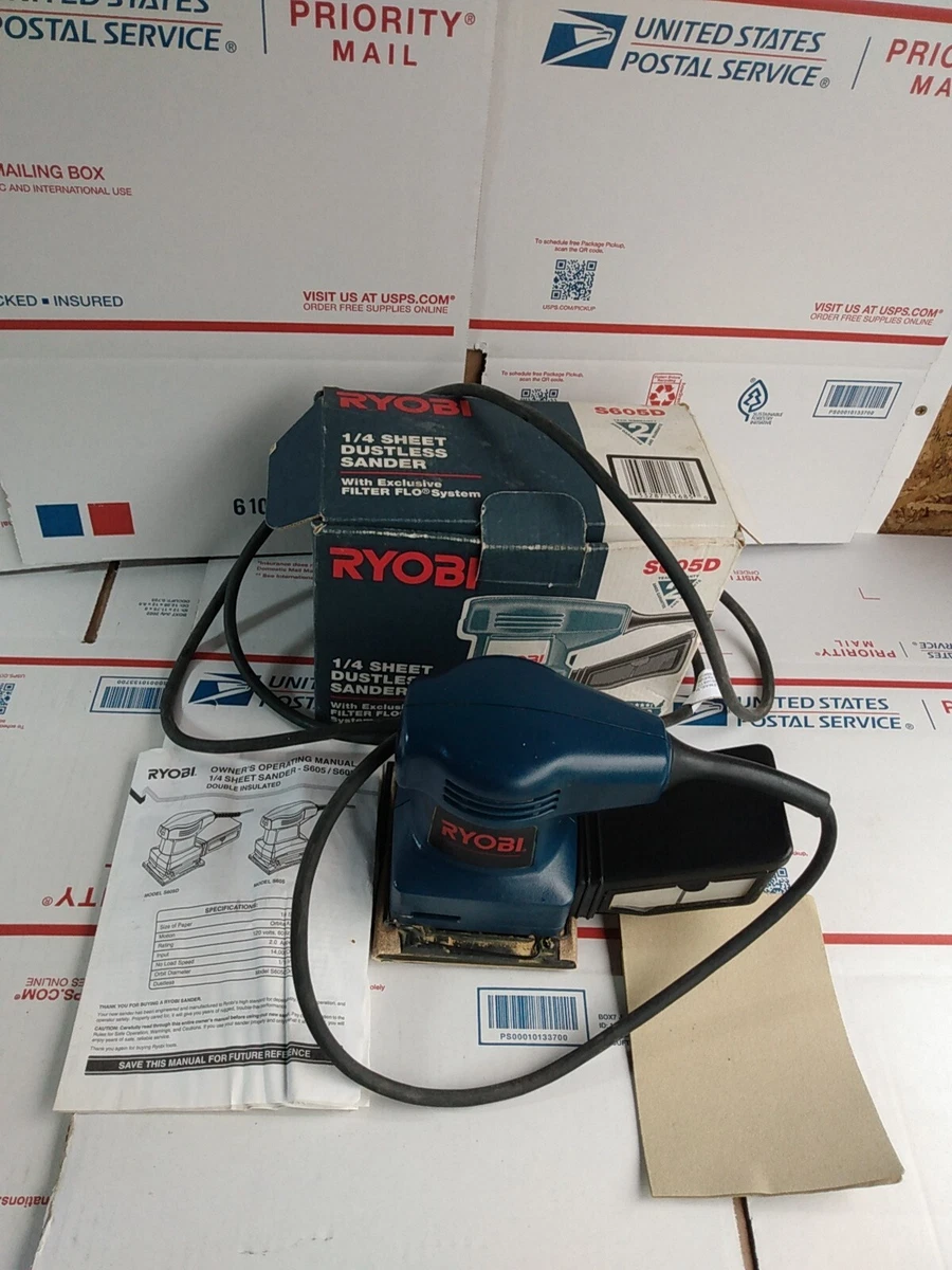 Ryobi dustless sander deals